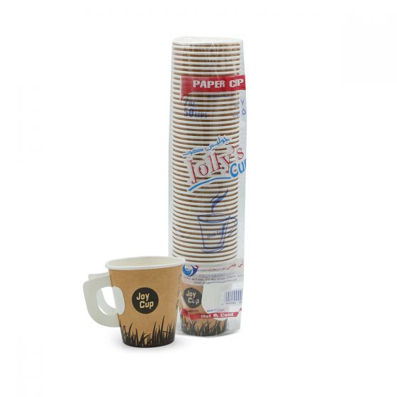 JOLLYS PAPPER CUP 7OZ 50PCS WITH HANDLE