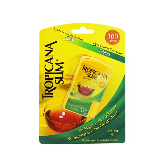 TROPICANA SLIM ZERO CALORIE 300 TAB 50GM