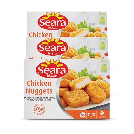 SEARA BREADED CHICKEN NUGGETS 3X275GM