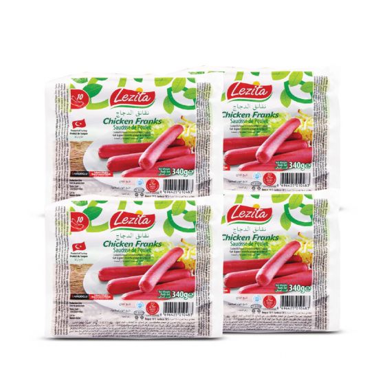 LEZITA CHICKEN FRANKS 4X340GM